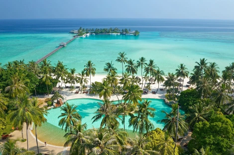 Piscina sulla Laguna del Villa Park Sun Island – Maldive Piscina sulla Laguna del Villa Park Sun Island - Maldive